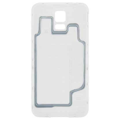 For Galaxy S5 / G900 Original Plastic Material Battery Housing Door Cover with Waterproof Function (White)