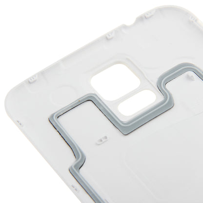 For Galaxy S5 / G900 Original Plastic Material Battery Housing Door Cover with Waterproof Function (White)