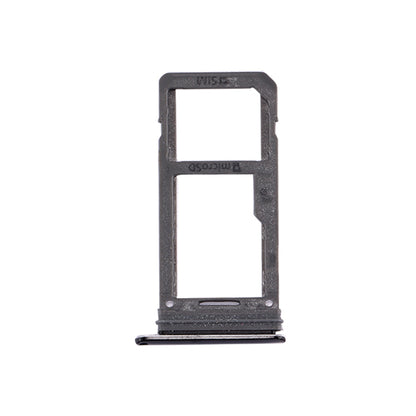 For Galaxy S8 SIM Card Tray + Micro SD Tray (Black)