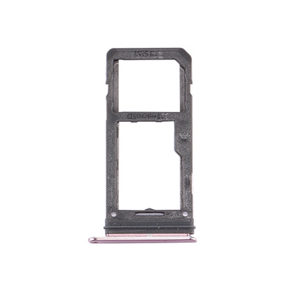For Galaxy S8 SIM Card Tray + Micro SD Tray (Pink)