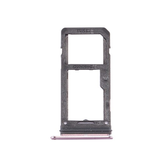 For Galaxy S8 SIM Card Tray + Micro SD Tray (Pink)