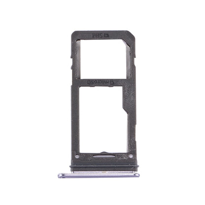 For Galaxy S8 SIM Card Tray + Micro SD Tray (Orchid Gray)