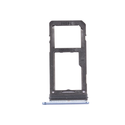 For Galaxy S8 SIM Card Tray + Micro SD Tray (Blue)