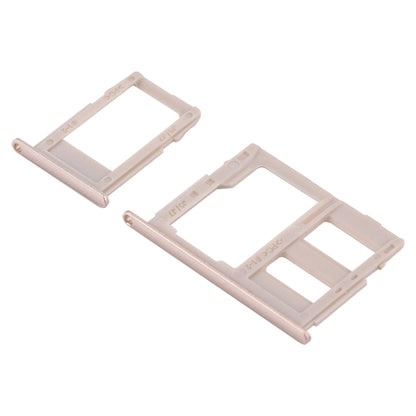 For Galaxy J3 (2017) Single SIM / J330 & J5 (2017) Single SIM / J530 & J7 (2017) Single SIM / J730 SIM Card Tray + Micro SD Card Tray (Gold)