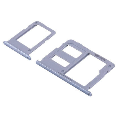 For Galaxy J3 (2017) Single SIM / J330 & J5 (2017) Single SIM / J530 & J7 (2017) Single SIM / J730 SIM Card Tray + Micro SD Card Tray (Blue)