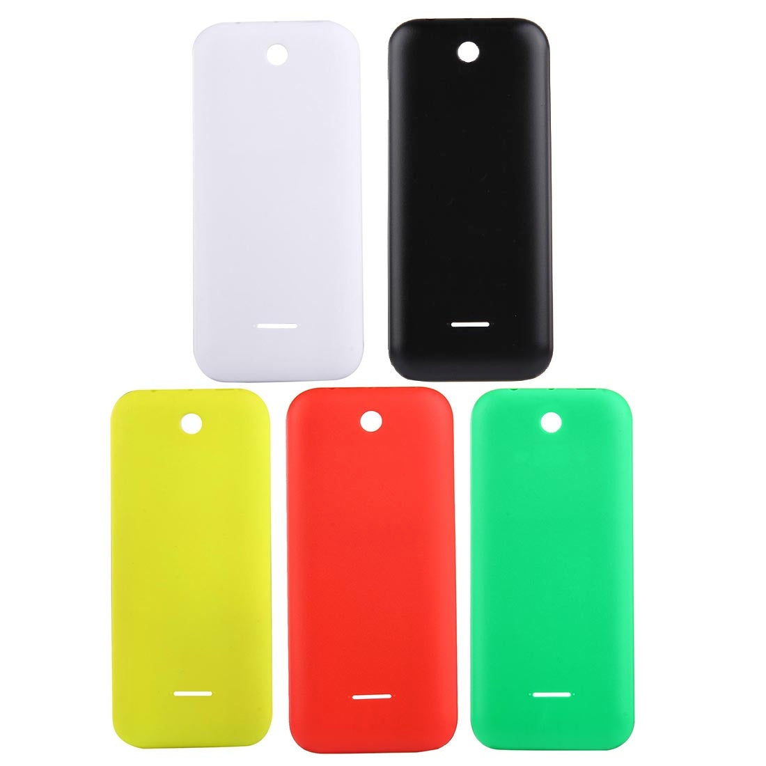 Solid Color Plastic Battery Back Cover for Nokia 225 (White)