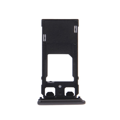 SIM Card Tray + Micro SD / SIM Card Tray + Card Slot Port Dust Plug for Sony Xperia X (Dual SIM Version)(Graphite Black)
