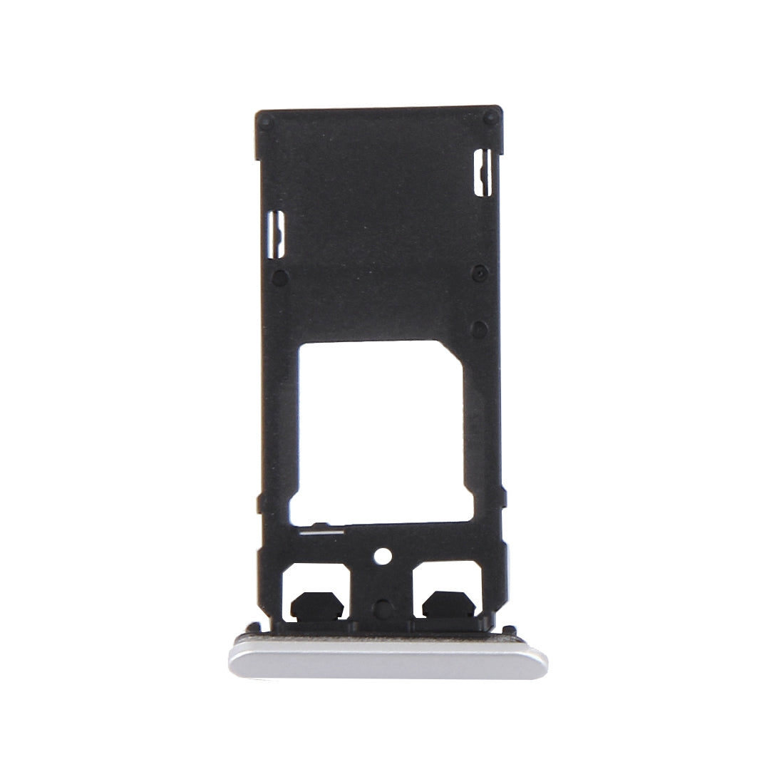 SIM Card Tray + Micro SD / SIM Card Tray + Card Slot Port Dust Plug for Sony Xperia X (Dual SIM Version)(White)
