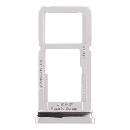 For OPPO R15 SIM Card Tray + SIM Card Tray / Micro SD Card Tray (Silver)
