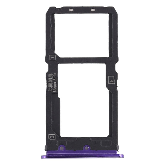 For Vivo X21 SIM Card Tray + SIM Card Tray / Micro SD Card Tray (Purple)