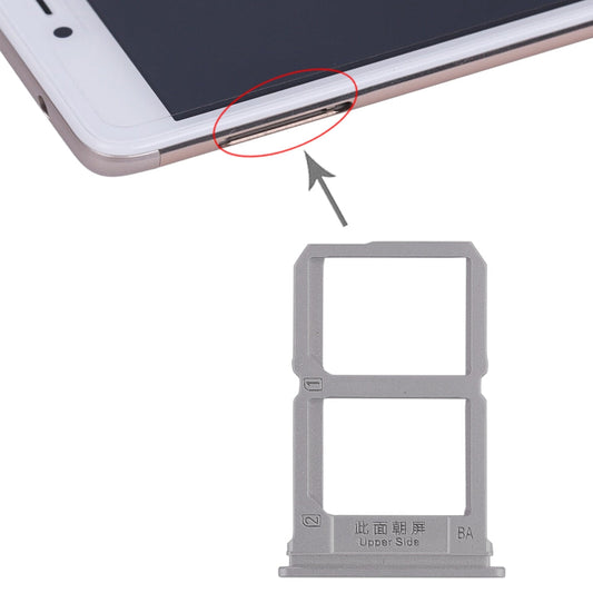 For Vivo X9 2 x SIM Card Tray (Grey)