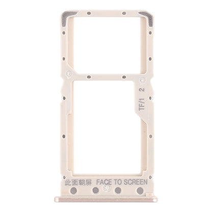 SIM Card Tray + SIM Card Tray / Micro SD Card Tray for Xiaomi Redmi 6 / Redmi 6A(Gold)