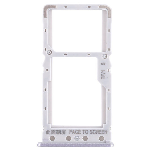 SIM Card Tray + SIM Card Tray / Micro SD Card Tray for Xiaomi Redmi 6 / Redmi 6A(Silver)