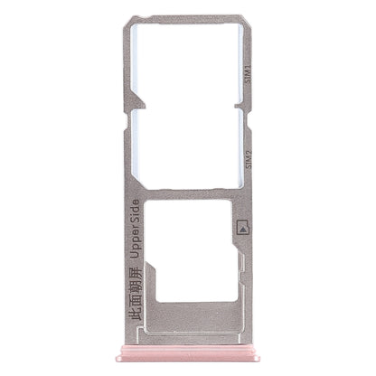 For Vivo Y53 2 x SIM Card Tray + Micro SD Card Tray (Rose Gold)
