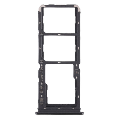 For Vivo Y97 2 x SIM Card Tray + Micro SD Card Tray (Black)