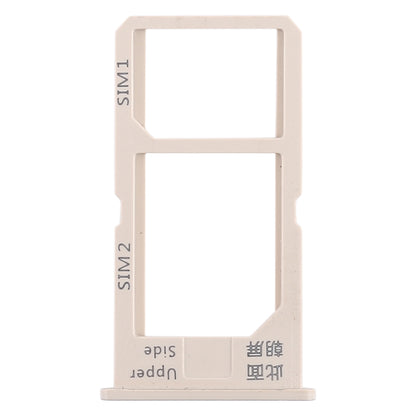 For Vivo Y55 2 x SIM Card Tray (Gold)