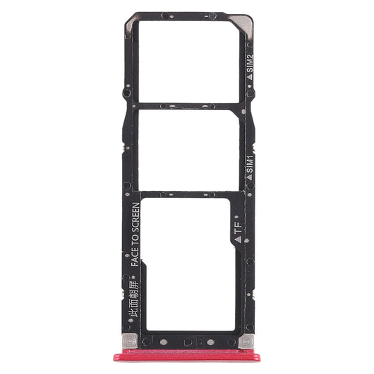 2 x SIM Card Tray + Micro SD Card Tray for Xiaomi Redmi 6 Pro(Red)