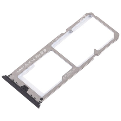 For OPPO A73 / F5 2 x SIM Card Tray + Micro SD Card Tray (Black)