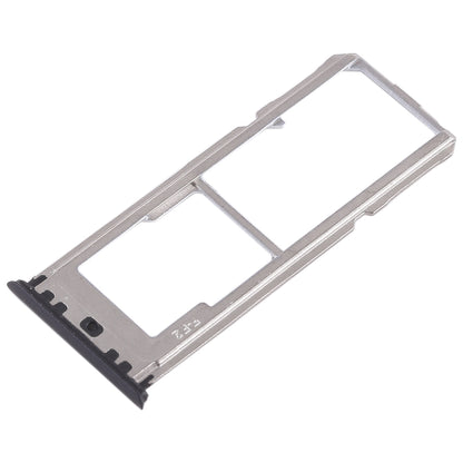For OPPO A73 / F5 2 x SIM Card Tray + Micro SD Card Tray (Black)