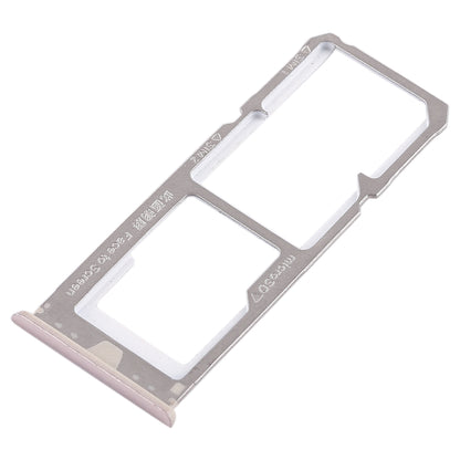 For OPPO A73 / F5 2 x SIM Card Tray + Micro SD Card Tray (Gold)