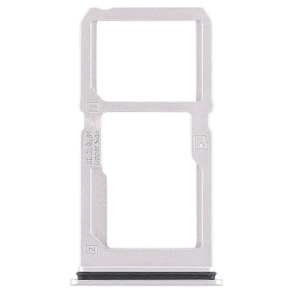 For Vivo X21i SIM Card Tray + SIM Card Tray / Micro SD Card Tray (Silver)