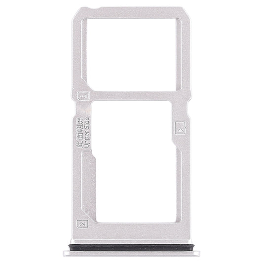 For Vivo X21i SIM Card Tray + SIM Card Tray / Micro SD Card Tray (Silver)