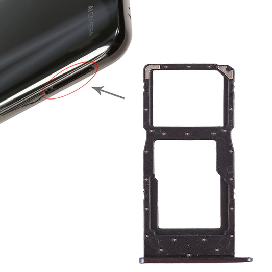 SIM Card Tray + SIM Card Tray / Micro SD Card Tray for Huawei Honor 10 Lite / P smart (2019)(Blue)