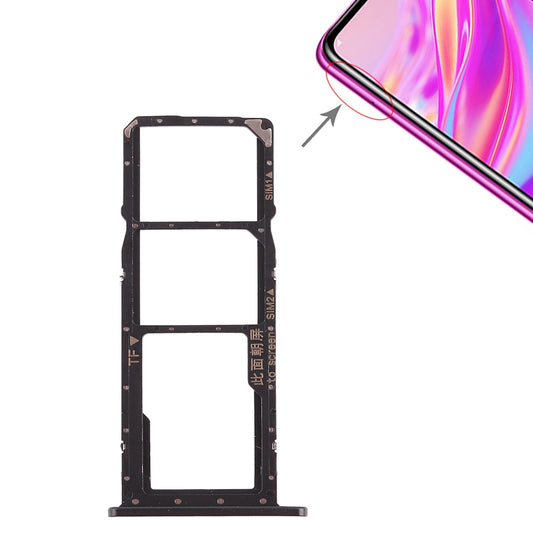 2 x SIM Card Tray / Micro SD Card Tray for Huawei Enjoy 9 (Black)