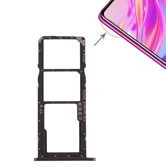2 x SIM Card Tray / Micro SD Card Tray for Huawei Enjoy 9 (Black)