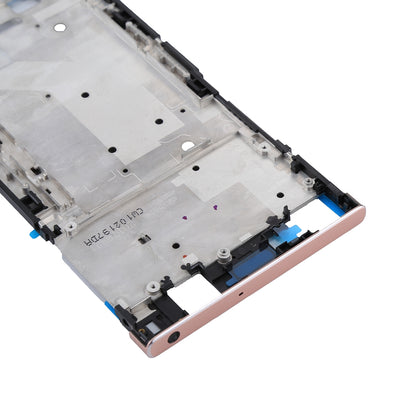 Front Housing LCD Frame Bezel Plate for Sony Xperia XA1 Ultra (Rose Gold)