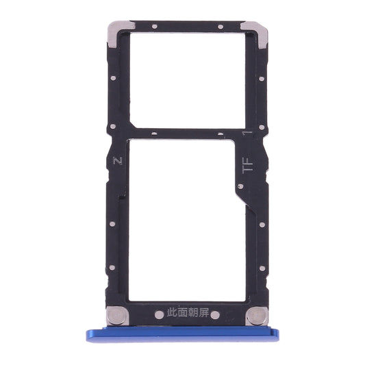 SIM Card Tray + SIM Card / Micro SD Card for Xiaomi Mi 8 Lite(Blue)