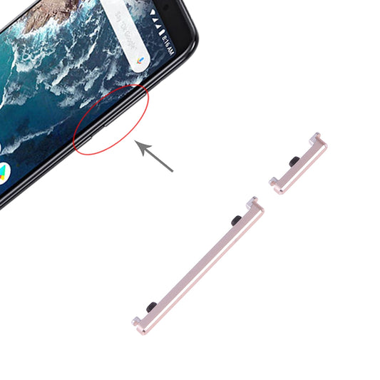 Power Button and Volume Control Button for Xiaomi Mi 6X / A2(Gold)