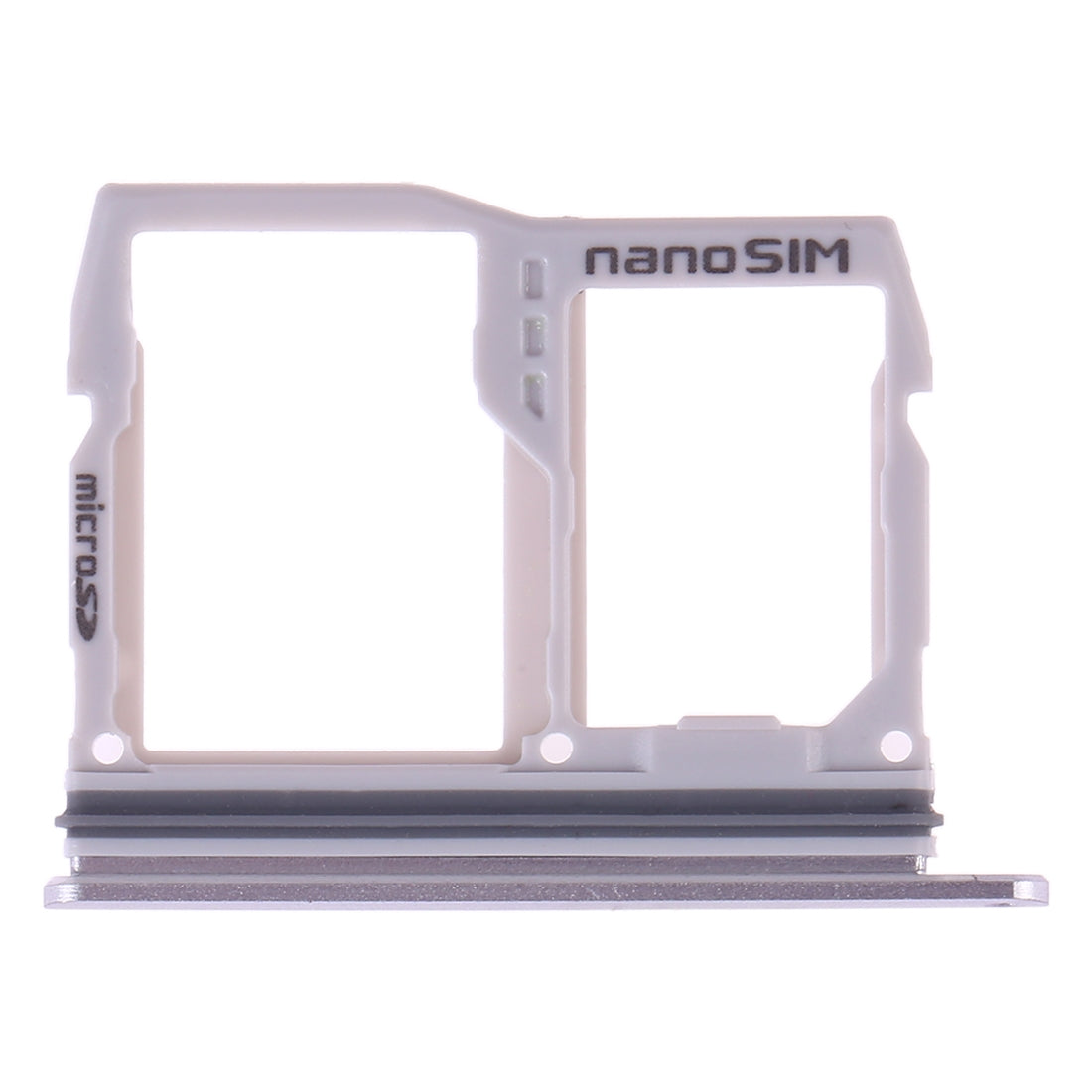 SIM Card Tray + Micro SD Card Tray for LG G6 H870 H871 H872 LS993 VS998 US997 H873 (Silver)