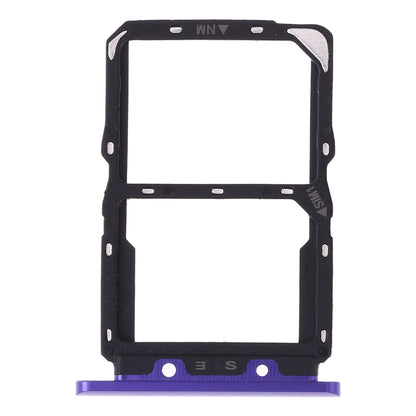 SIM Card Tray + NM Card Tray for Huawei Nova 5(Purple)