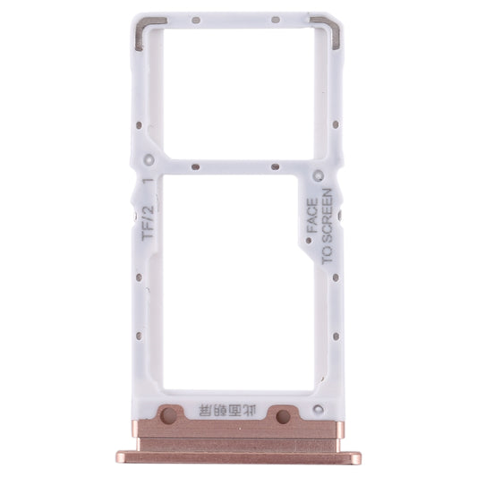 SIM Card Tray + SIM Card Tray / Micro SD Card Tray for Xiaomi Mi CC9 (Gold)