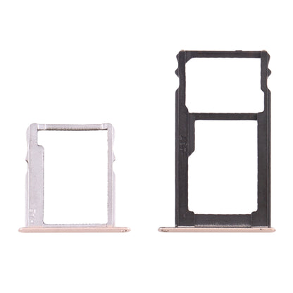 For Huawei Honor 5X / GR5 Micro SIM Card Tray + Nano SIM & Micro SD Card Tray(Gold)