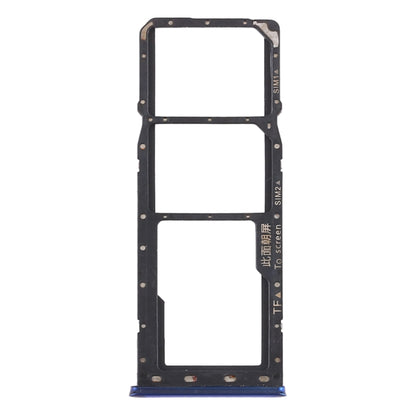 For OPPO Realme 3 Pro / Realme X Lite SIM Card Tray + SIM Card Tray + Micro SD Card Tray (Blue)