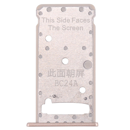 For Huawei Enjoy 7 Plus / Y7 Prime SIM Card Tray & SIM / Micro SD Card Tray(Gold)