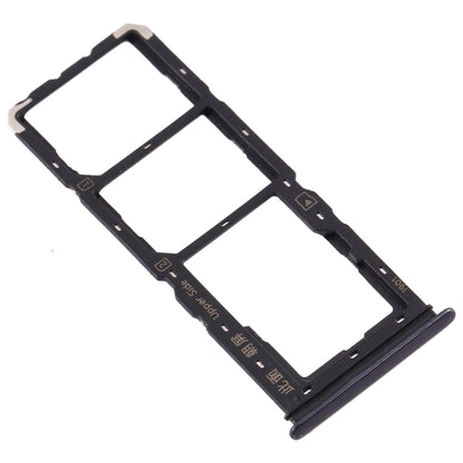 For Vivo U3x / U10 SIM Card Tray + SIM Card Tray + Micro SD Card Tray (Black)