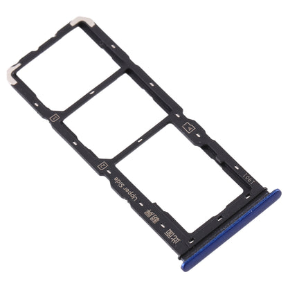 For Vivo U3x / U10 SIM Card Tray + SIM Card Tray + Micro SD Card Tray (Blue)
