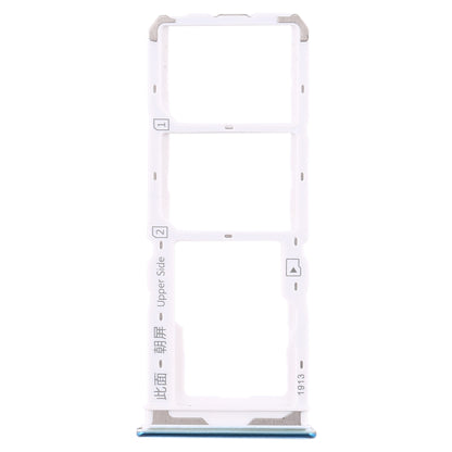 For Vivo  Y7s SIM Card Tray + SIM Card Tray + Micro SD Card Tray (Blue)