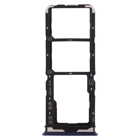 For Vivo  Y7s SIM Card Tray + SIM Card Tray + Micro SD Card Tray (Purple)