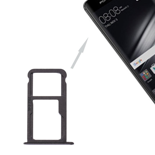 For Huawei Mate 9 SIM Card Tray & SIM / Micro SD Card Tray(Black)