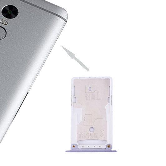 For Xiaomi Redmi Note 4X SIM & SIM / TF Card Tray(Grey)