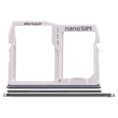 SIM Card Tray + Micro SD Card Tray for LG V40 ThinQ (Silver)