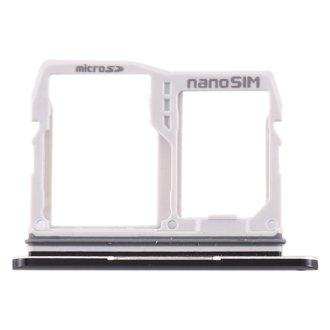 SIM Card Tray + Micro SD Card Tray for LG V50 ThinQ 5G(Black)