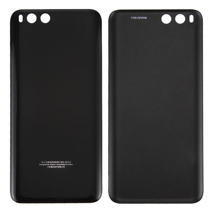 For Xiaomi Mi 6 Glass Battery Back Cover(Black)
