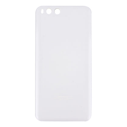 For Xiaomi Mi 6 Glass Battery Back Cover(White)
