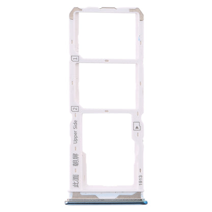 For Vivo Y7s SIM Card Tray + SIM Card Tray + Micro SD Card Tray (Green)