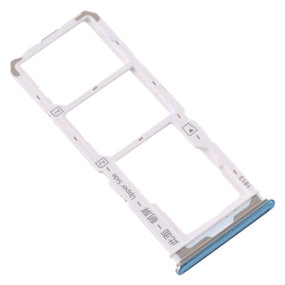 For Vivo Y7s SIM Card Tray + SIM Card Tray + Micro SD Card Tray (Green)